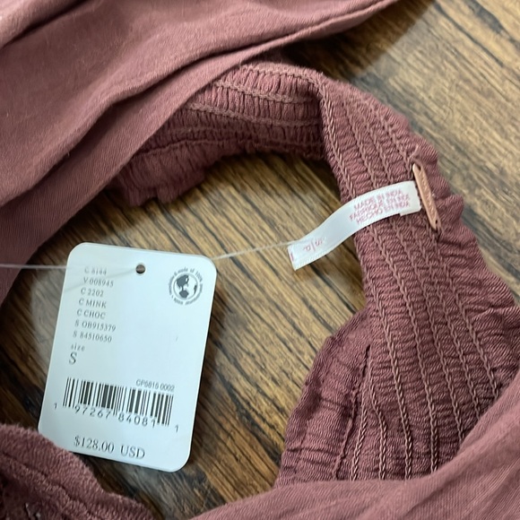 Free People Santa Maria Maxi Dress in Mink/Chocolate - Picture 7 of 8